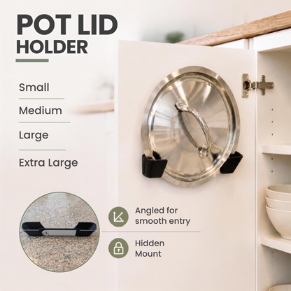 Kitchen Pot Lid Holder Bundle - 6 Piece